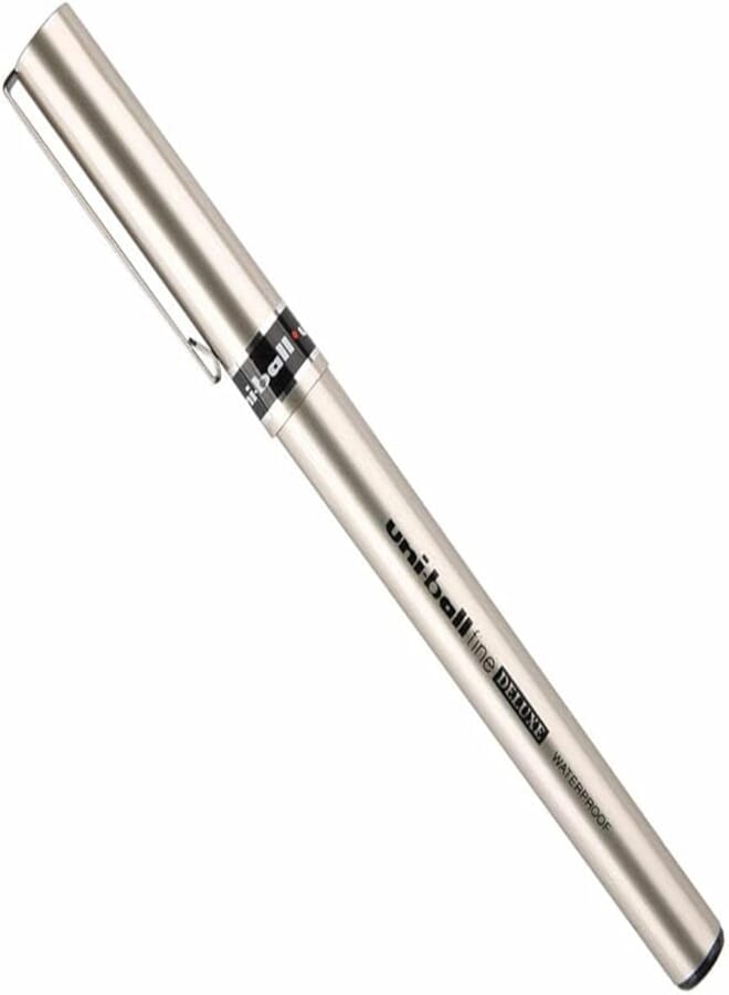 uni-ball deluxe fine rollerball pen black ub/177d